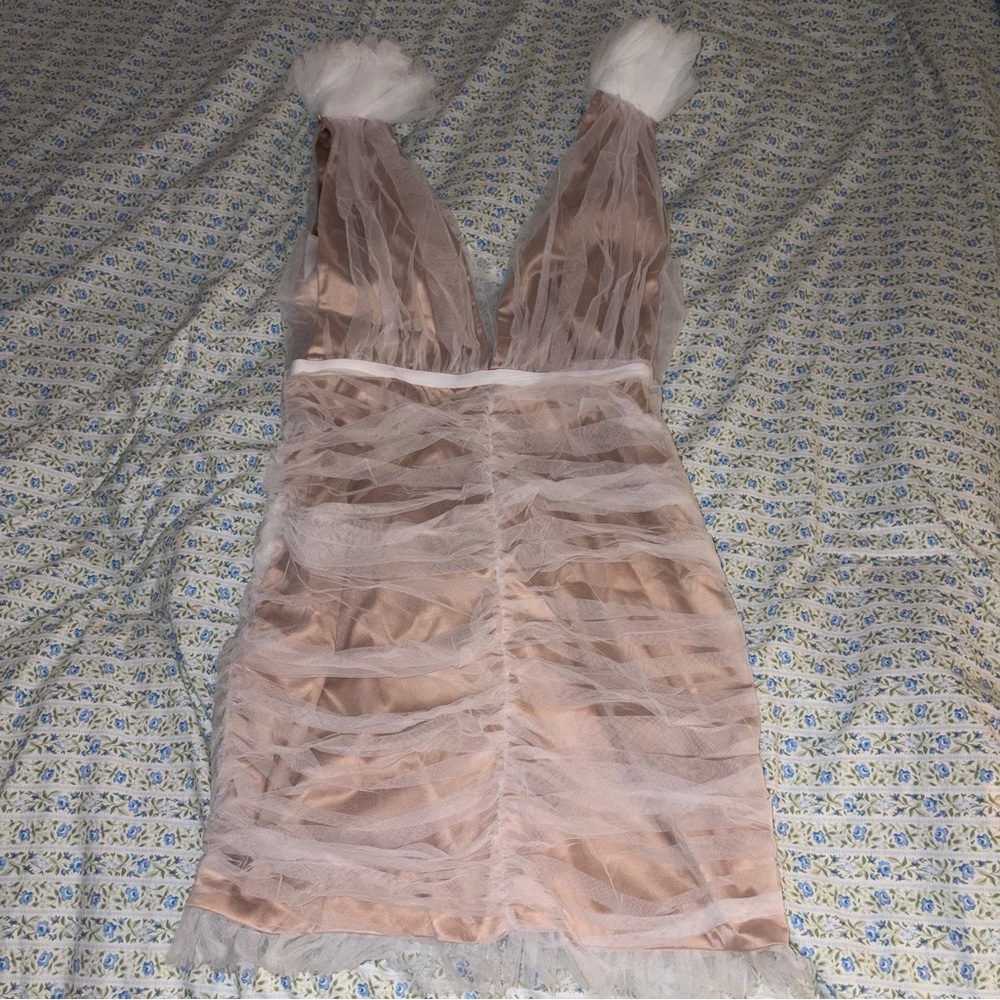 Champagne/White Dress